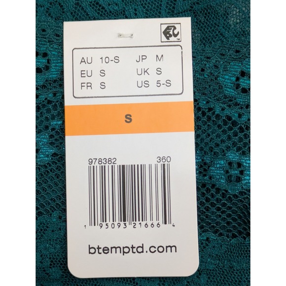 b.tempt'd 978382 Lace Kiss Hi Leg Brief Panty Size Small Green NWT - Picture 6 of 6
